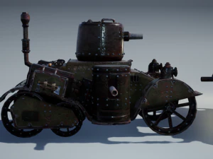 Steampunk Tank 3D Model