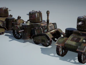 Steampunk Tank 3D Model