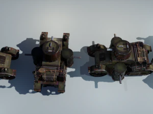 Steampunk Tank 3D Model