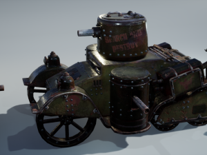 Steampunk Tank Model 3D