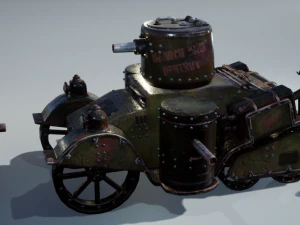 Steampunk Tank 3D Model