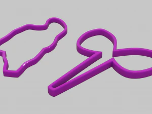 Ballet Dancer and Firefly Cookie Cutter 3D Print Model