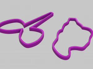 Ballet Dancer and Firefly Cookie Cutter 3D Print Model