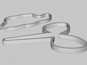 Ballet Dancer and Firefly Cookie Cutter 3D Print Model