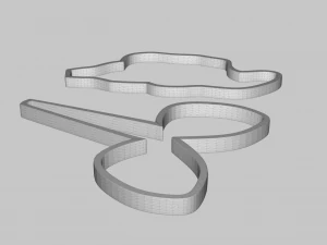 Ballet Dancer and Firefly Cookie Cutter 3D Print Model