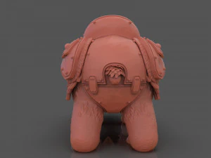 Armoured Bear 3D Print Figurine 3D Print Model