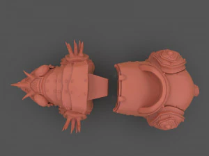 Armoured Bear 3D Print Figurine 3D Print Model