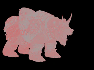 Armoured Bear 3D Print Figurine 3D Print Model
