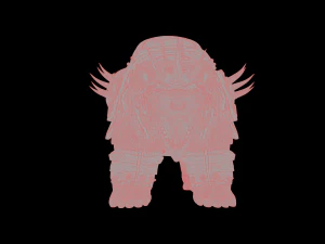 Armoured Bear 3D Print Figurine 3D Print Model