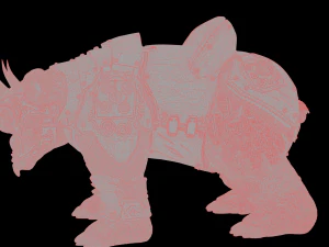 Armoured Bear 3D Print Figurine 3D Print Model