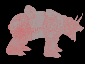 Armoured Bear 3D Print Figurine Modèles 3D en vedette