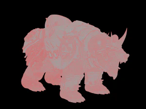 Armoured Bear 3D Print Figurine 3D Print Model