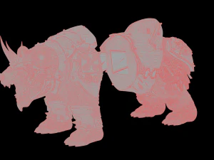 Armoured Bear 3D Print Figurine 3D Print Model