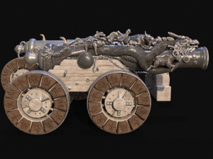 Chinese Zodiac Animals Cannon 3D Модель