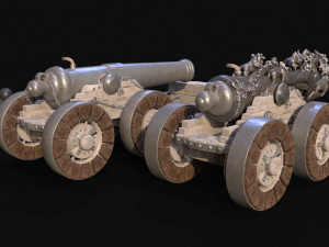 Chinese Zodiac Animals Cannon 3D Модель