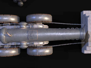 Chinese Zodiac Animals Cannon 3D Model