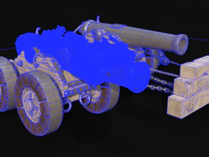 Chinese Zodiac Animals Cannon 3D Model