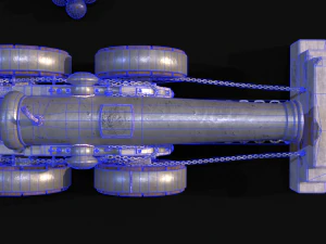 Chinese Zodiac Animals Cannon 3D Model