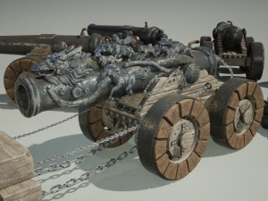 Chinese Zodiac Animals Cannon 3D Модель