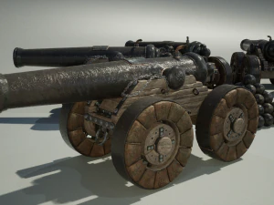 Chinese Zodiac Animals Cannon 3D Model