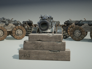 Chinese Zodiac Animals Cannon 3D Модель
