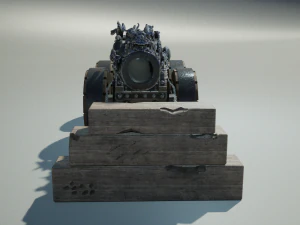 Chinese Zodiac Animals Cannon 3D Model