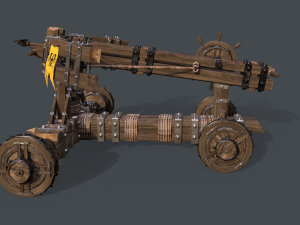 Medieval Ballista Modelo 3D