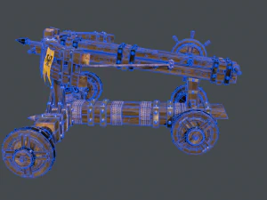 Medieval Ballista 3D Model