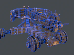 Medieval Ballista 3D Model
