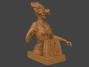 The Last Of Us Clicker Bust Model do druku 3D