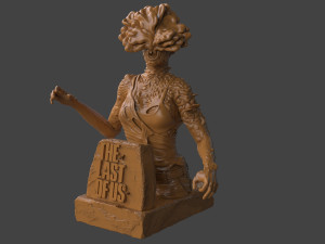 The Last Of Us Clicker Bust Model do druku 3D
