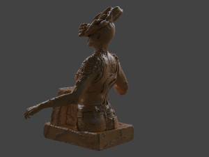 The Last Of Us Clicker Bust Model do druku 3D