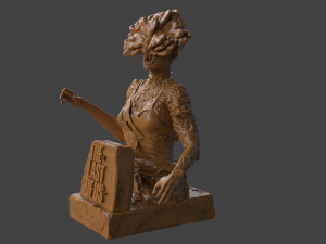 The Last Of Us Clicker Bust Model do druku 3D
