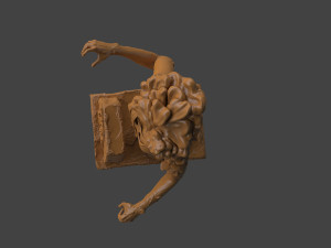 The Last Of Us Clicker Bust Model do druku 3D