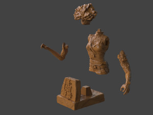 The Last Of Us Clicker Bust Model do druku 3D
