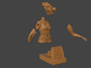 The Last Of Us Clicker Bust Model do druku 3D