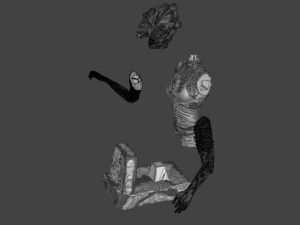 The Last Of Us Clicker Bust Model do druku 3D