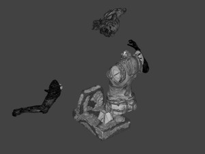 The Last Of Us Clicker Bust Model do druku 3D