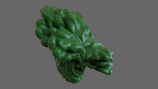The Last Of Us Clicker Head 3D Print Model .c4d .max .obj .3ds .fbx .stl .blend 