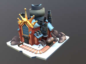 Stylized Coal Mine Modelo 3D