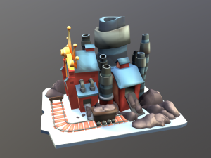 Stylized Coal Mine 3Dモデル