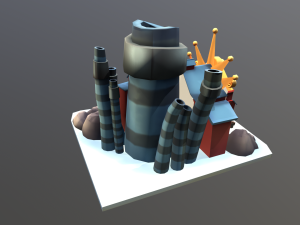 Stylized Coal Mine 3Dモデル