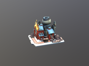 Stylized Coal Mine 3Dモデル