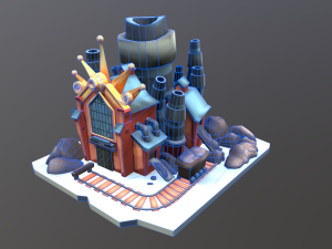 Stylized Coal Mine 3Dモデル