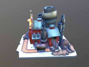 Stylized Coal Mine 3Dモデル