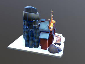 Stylized Coal Mine 3Dモデル