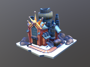 Stylized Coal Mine 3Dモデル