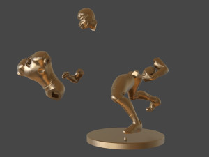 American Football Trophy 3D-Druckmodell