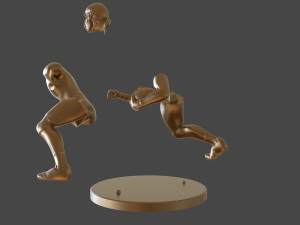 American Football Trophy 3D-Druckmodell