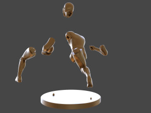 American Football Trophy 3D-Druckmodell